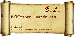 Büttner Lukrécia névjegykártya